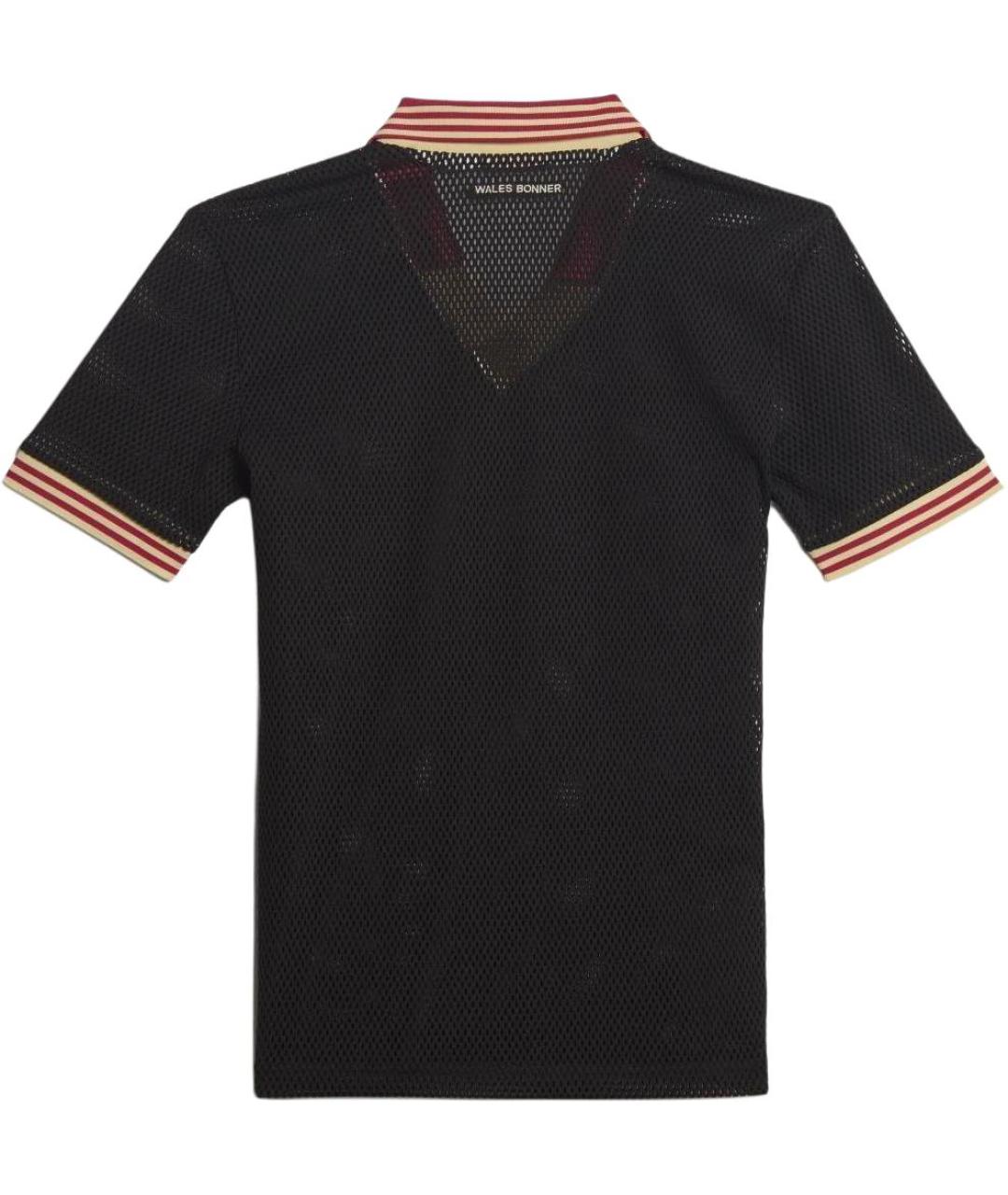 ADIDAS Черное поло с коротким рукавом, фото 2