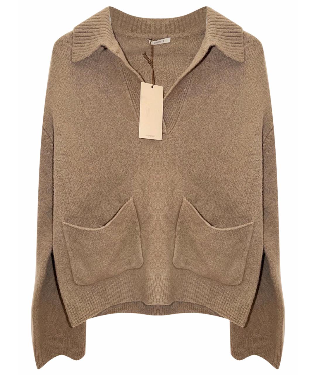 12 STOREEZ Коричневый шерстяной джемпер / свитер, фото 1