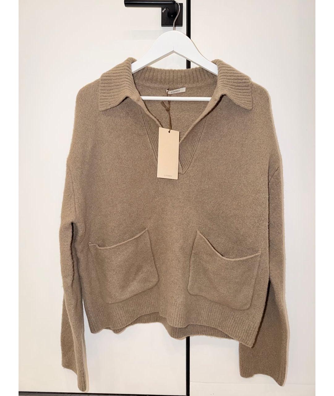 12 STOREEZ Коричневый шерстяной джемпер / свитер, фото 4