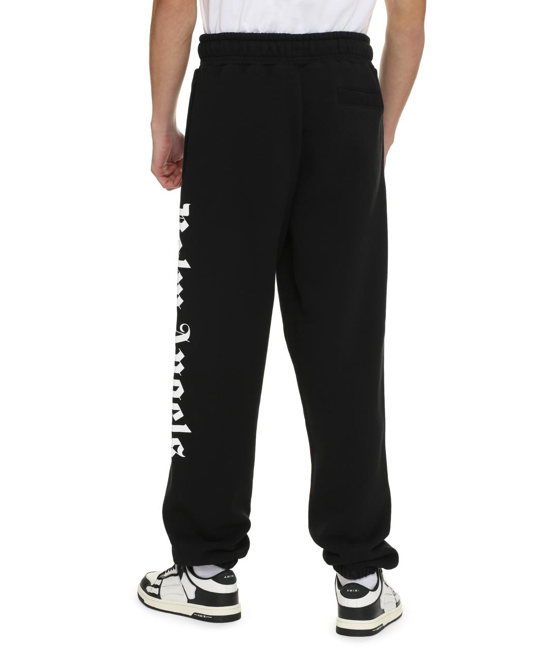 PALM ANGELS Черные хлопковые повседневные брюки, фото 4