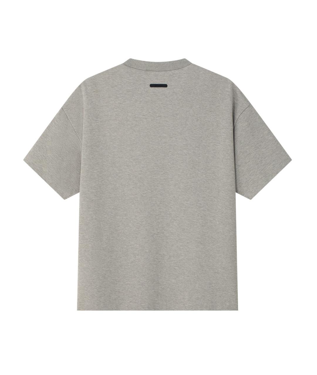 FEAR OF GOD ESSENTIALS Серая футболка, фото 2