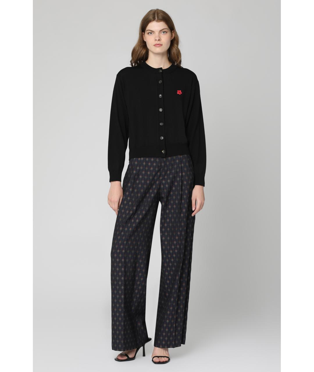 KENZO Черный шерстяной кардиган, фото 3