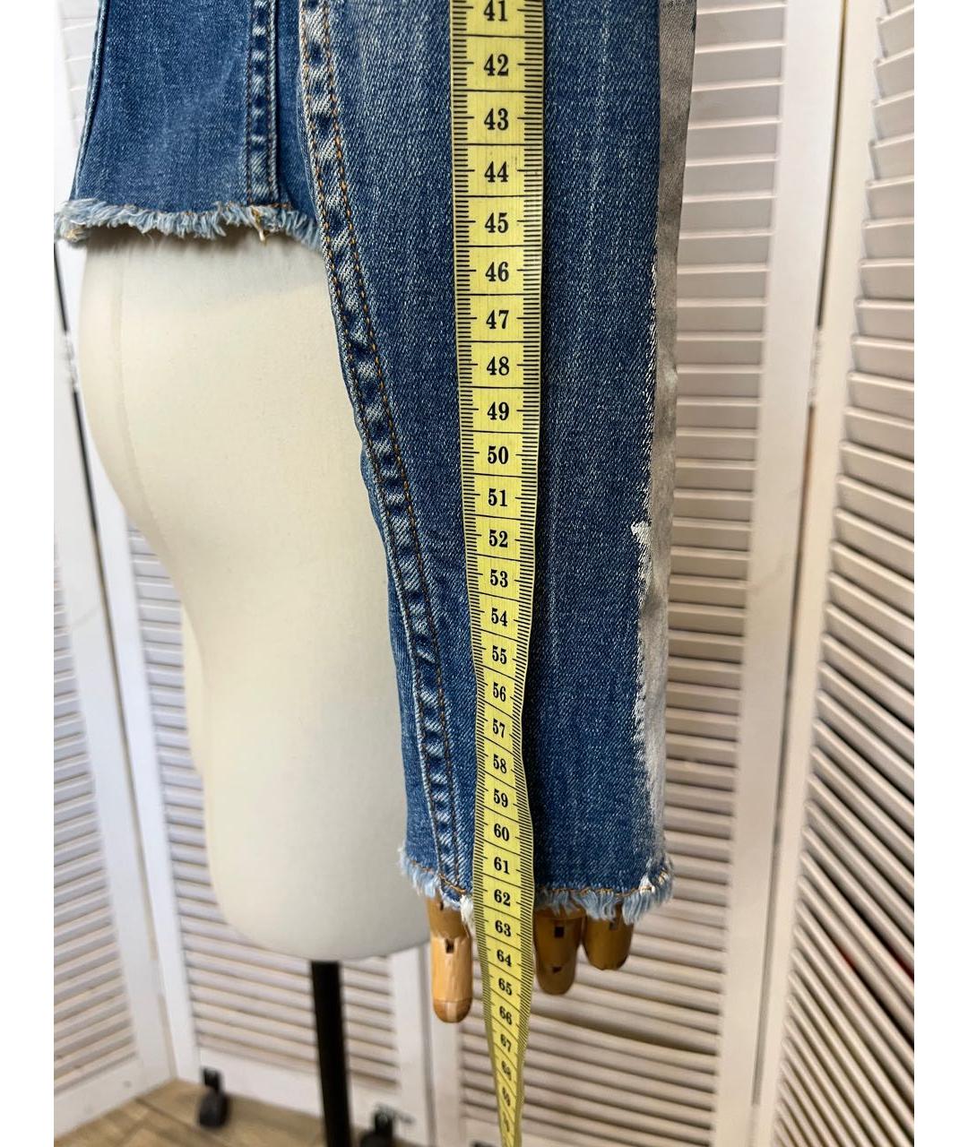 PHILIPP PLEIN Синяя хлопко-эластановая куртка, фото 5