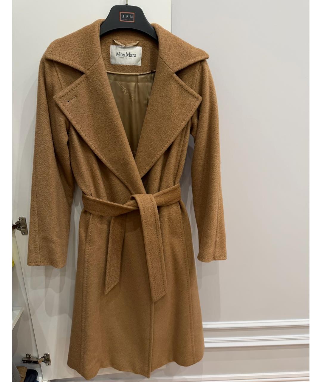 MAX MARA Бежевое шерстяное пальто, фото 3