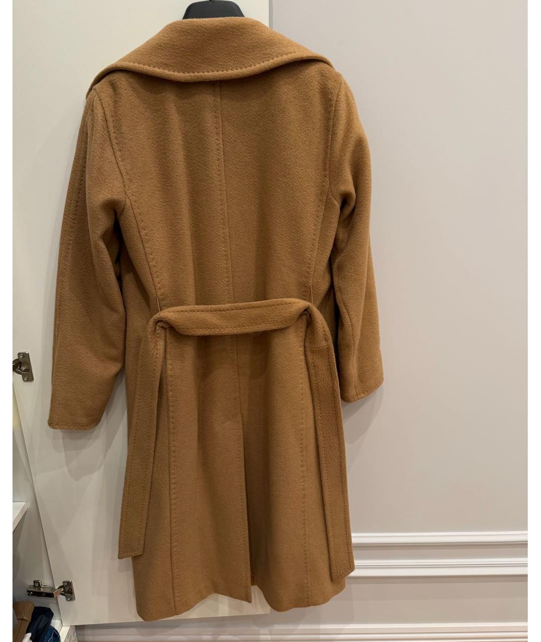MAX MARA Бежевое шерстяное пальто, фото 4
