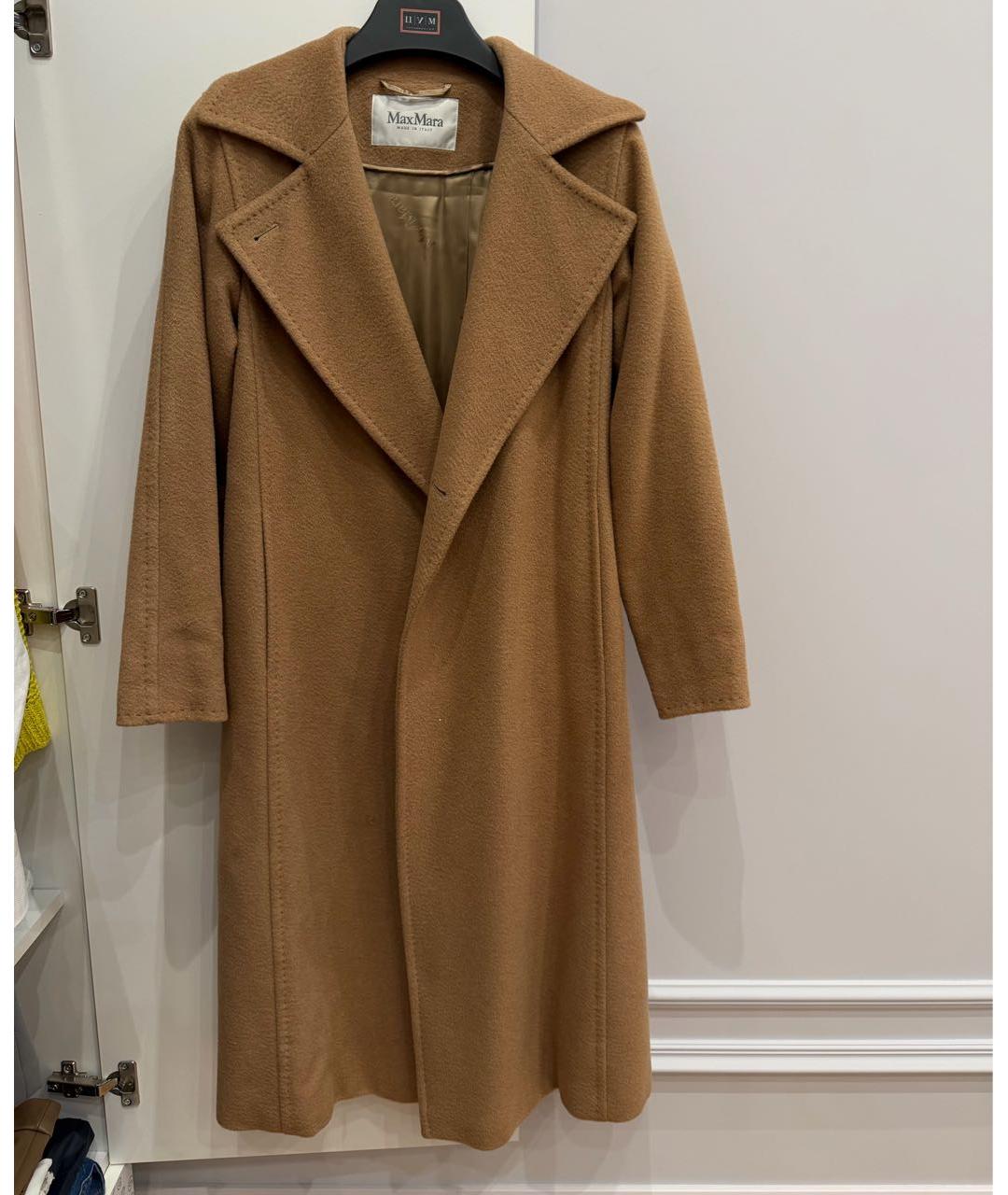 MAX MARA Бежевое шерстяное пальто, фото 2