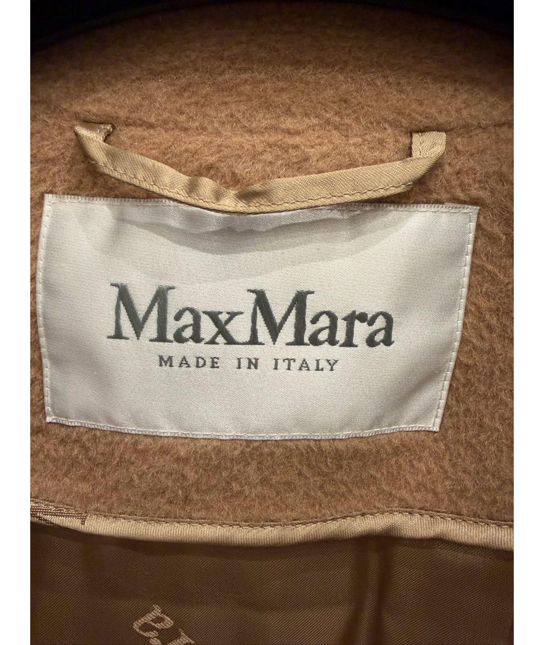 MAX MARA Бежевое шерстяное пальто, фото 5