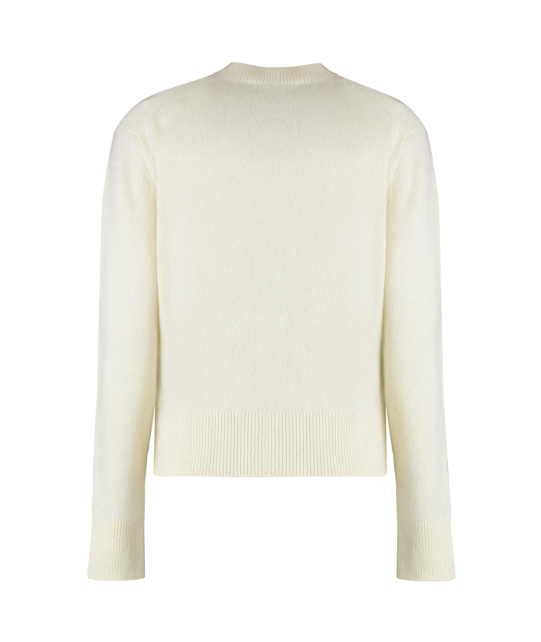 MAISON KITSUNE Бежевый шерстяной кардиган, фото 2