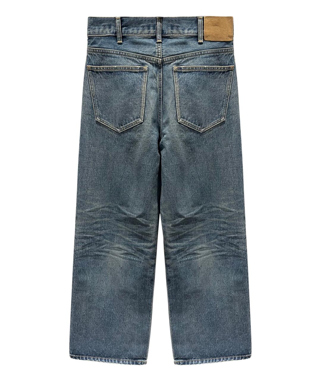 CELINE Синие хлопковые джинсы клеш, фото 2