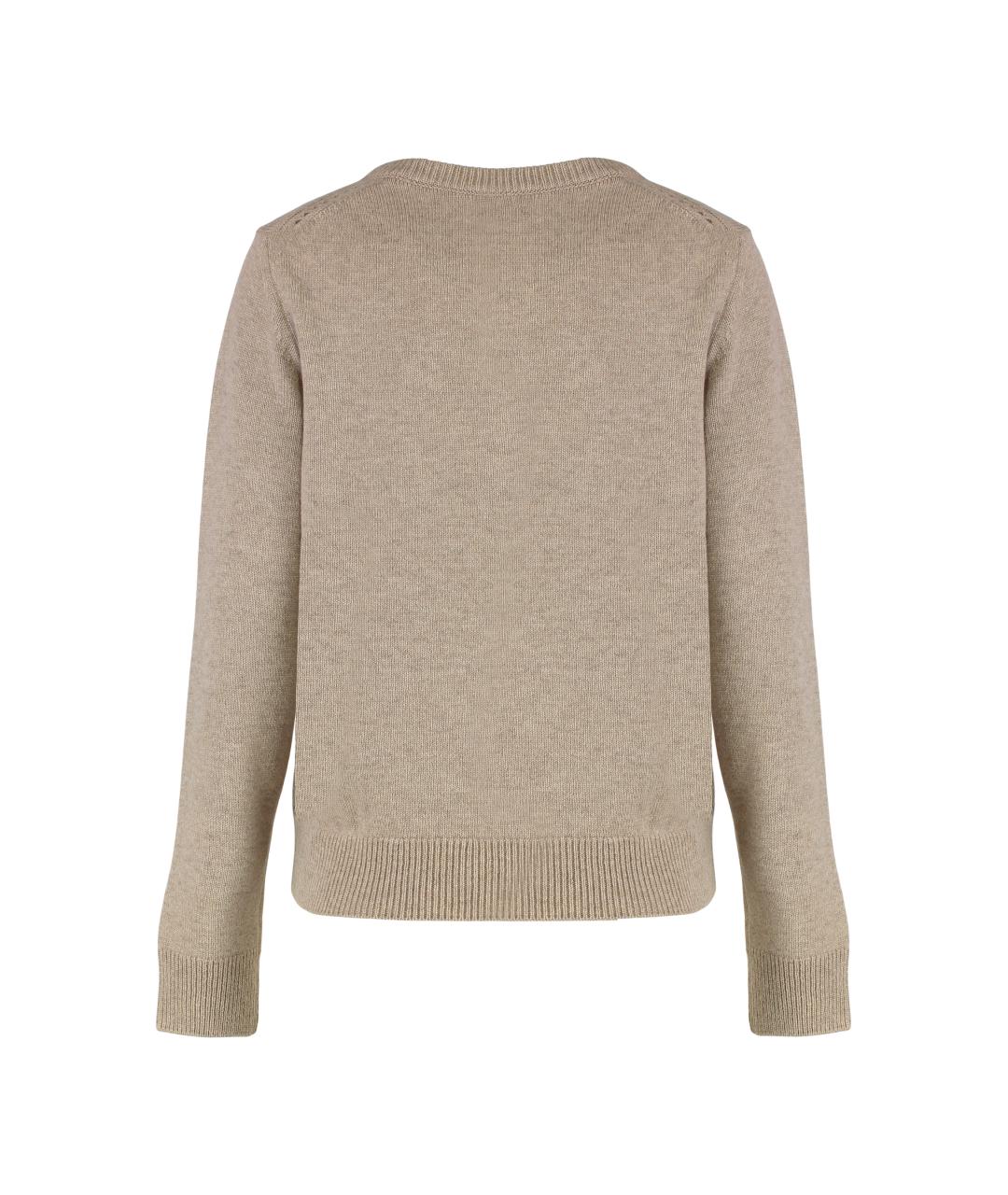 CELINE Бежевый кашемировый джемпер / свитер, фото 2