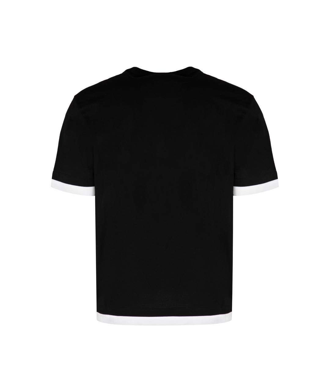 PRADA Черная хлопковая футболка, фото 2