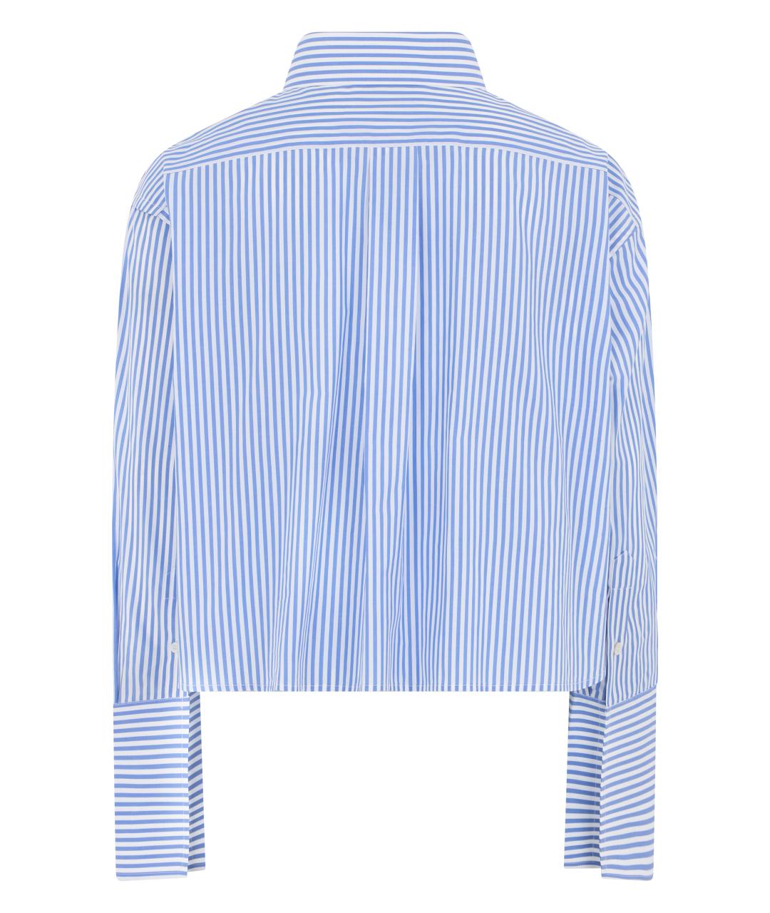 CELINE Голубая хлопковая рубашка, фото 2