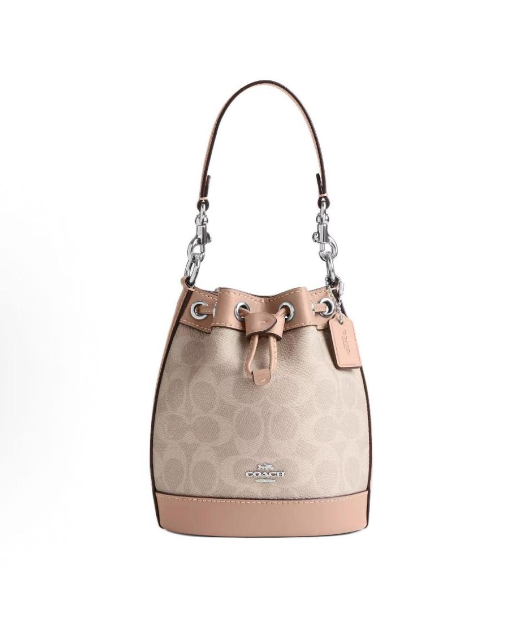 COACH Бежевая сумка через плечо, фото 9