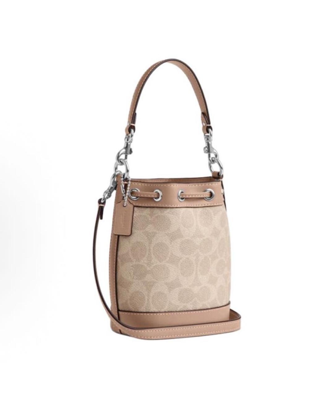COACH Бежевая сумка через плечо, фото 2