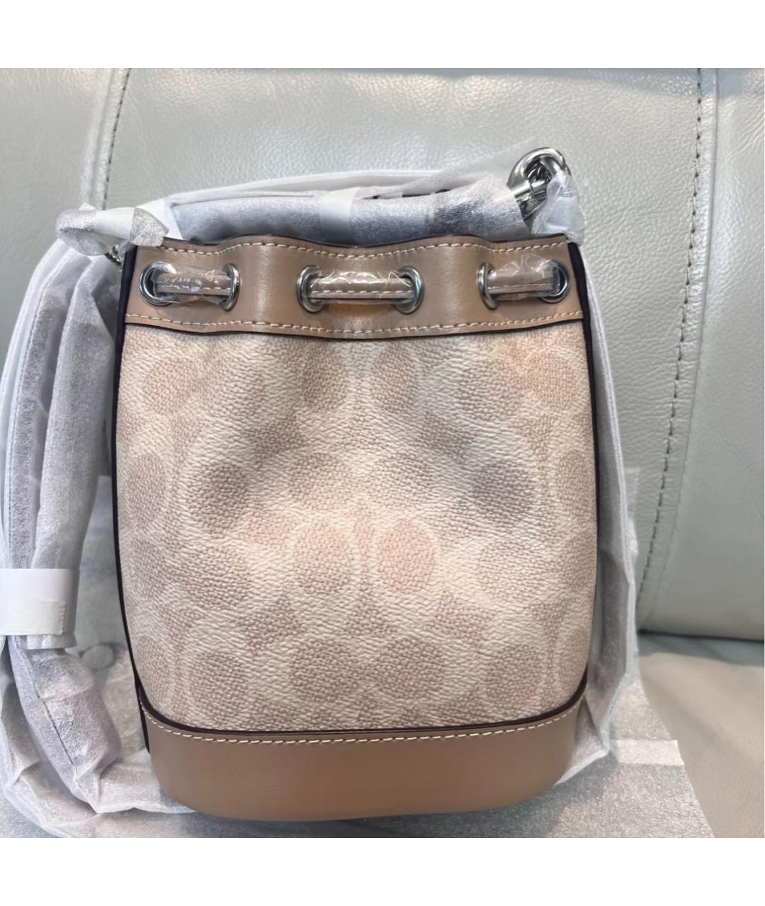 COACH Бежевая сумка через плечо, фото 8