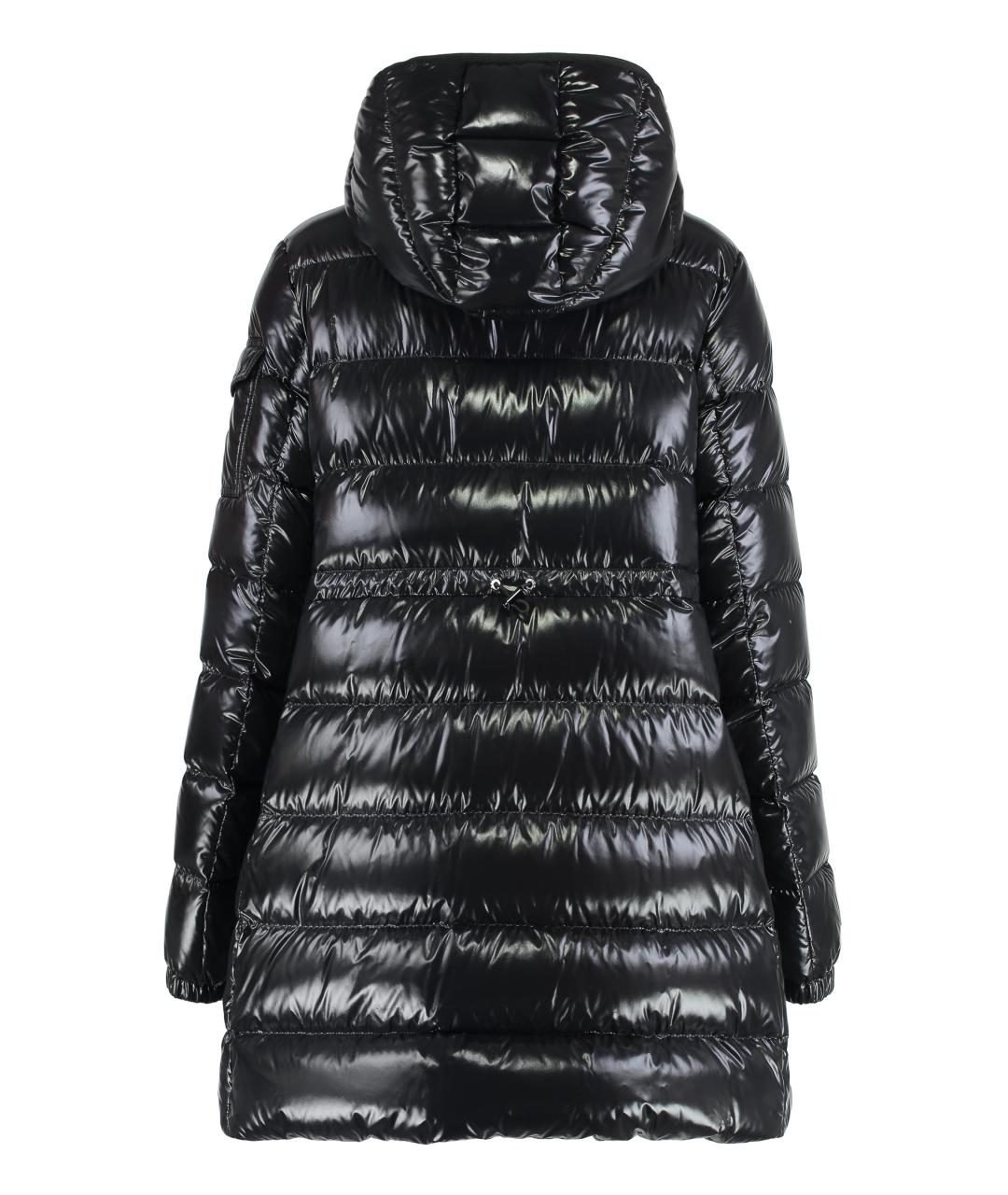 MONCLER Черный полиамидовый пуховик, фото 2