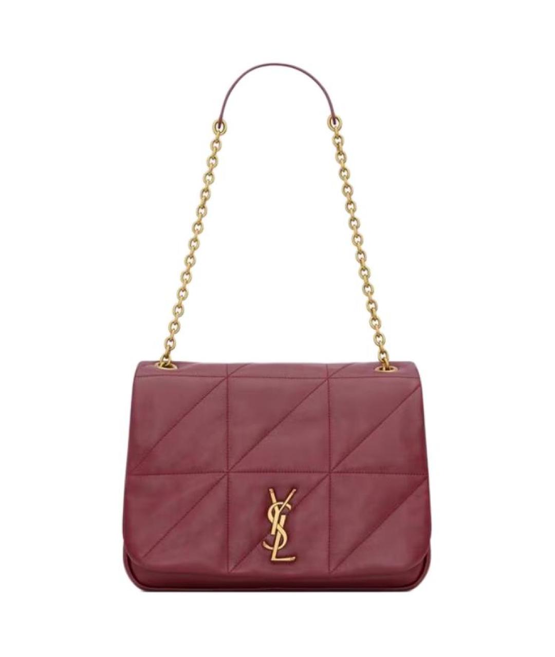 SAINT LAURENT Красная кожаная сумка через плечо, фото 1