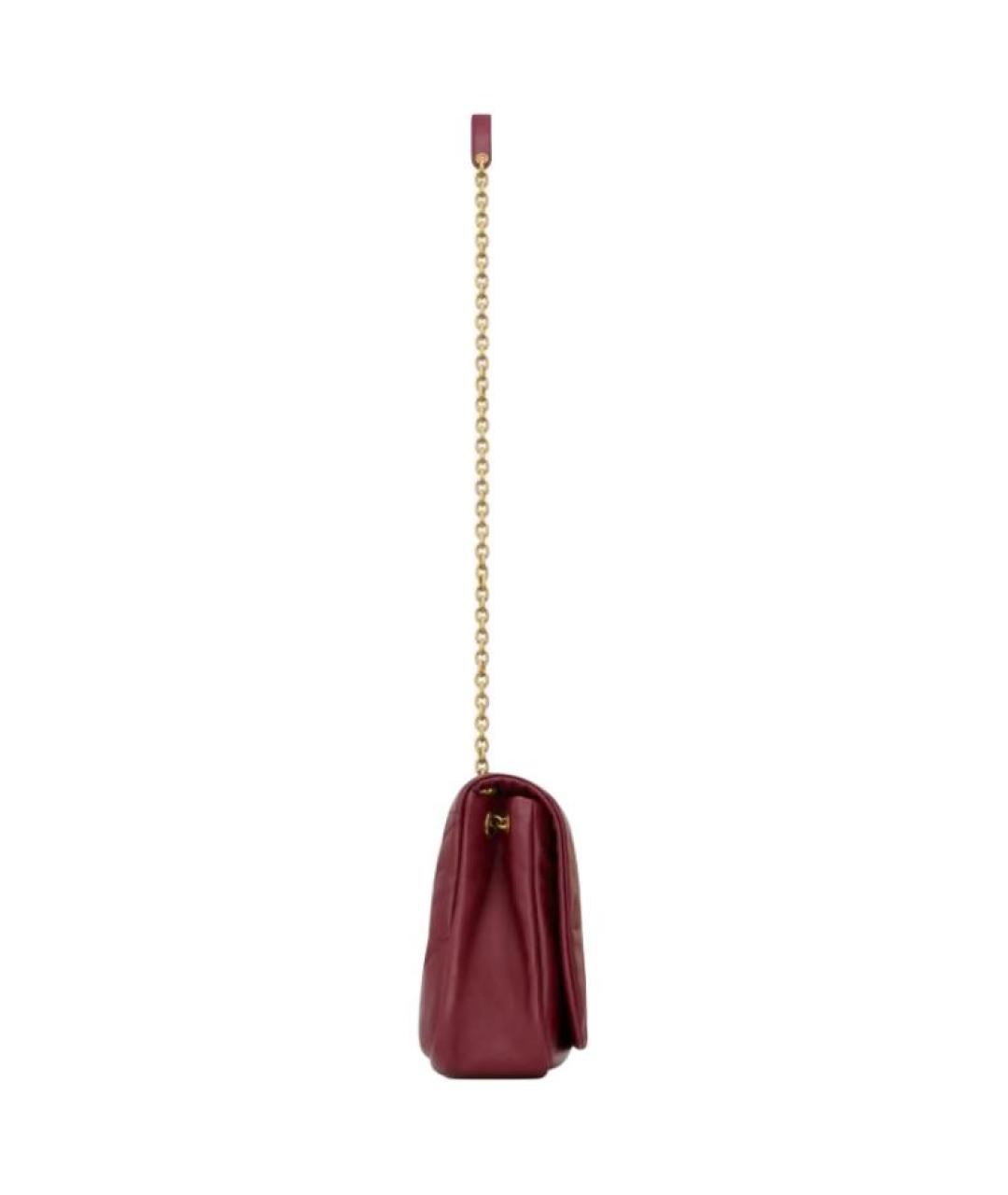 SAINT LAURENT Красная кожаная сумка через плечо, фото 4