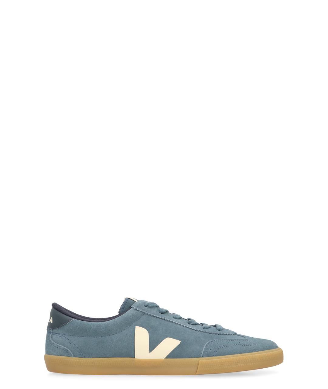 VEJA Синие замшевые низкие кроссовки / кеды, фото 1