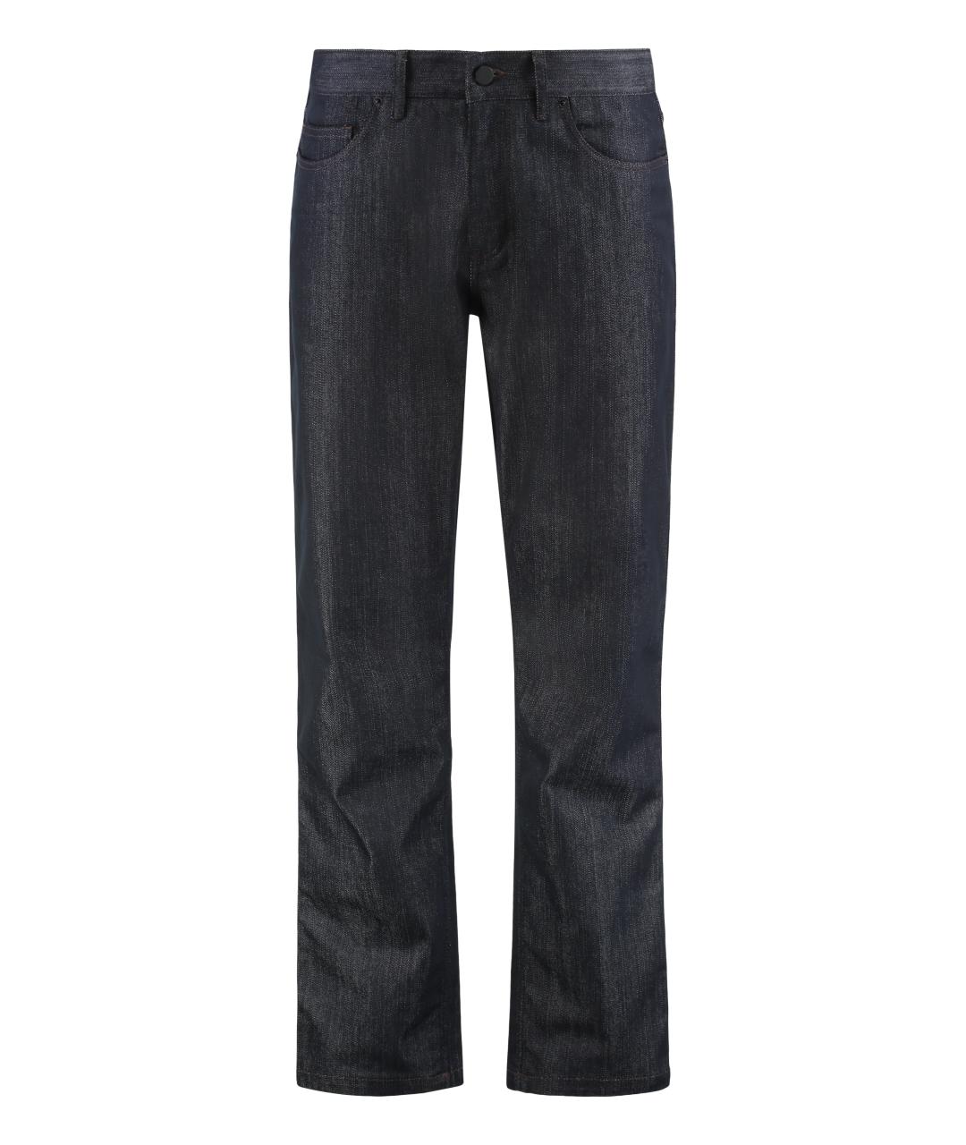 MONCLER Синие хлопковые прямые джинсы, фото 1