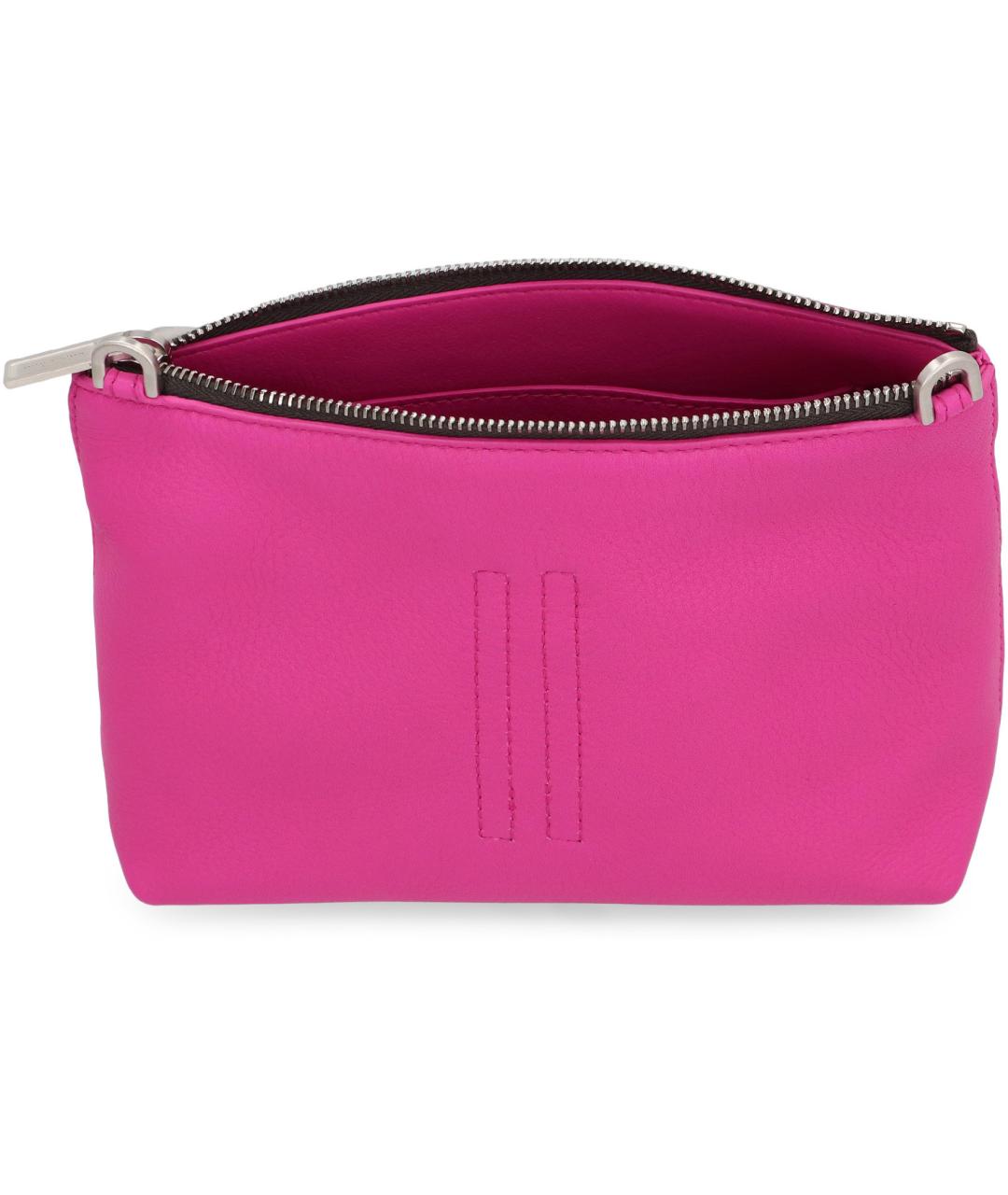 RICK OWENS Фуксия кожаная сумка на плечо, фото 6