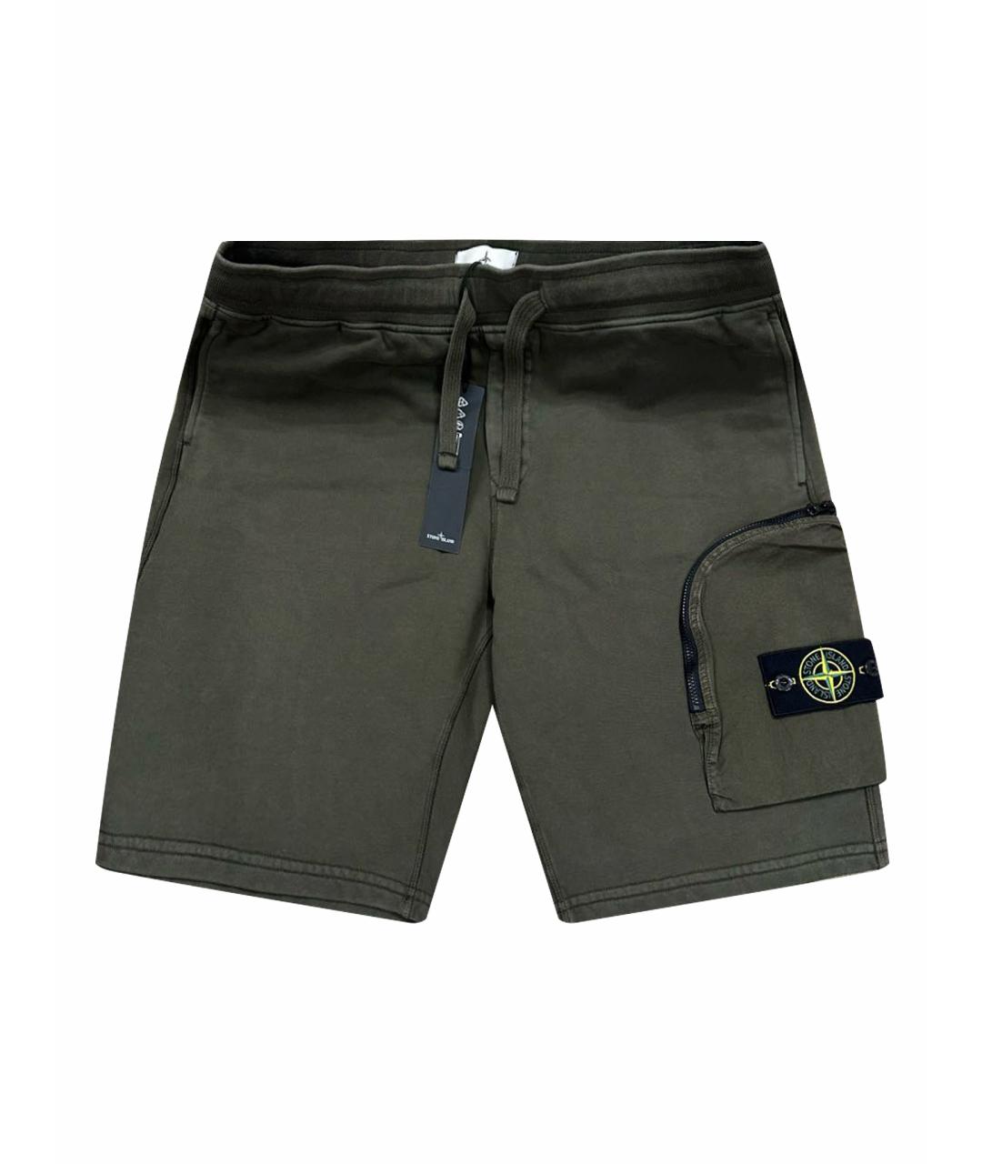 STONE ISLAND Хаки шорты, фото 1