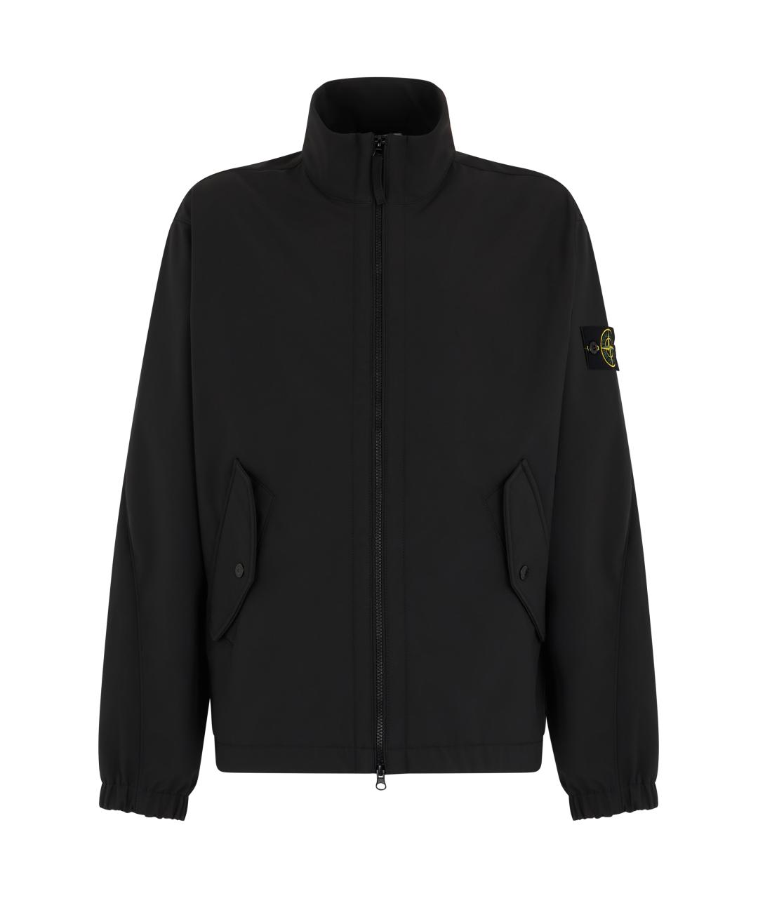 STONE ISLAND Черная полиэстеровая куртка, фото 1