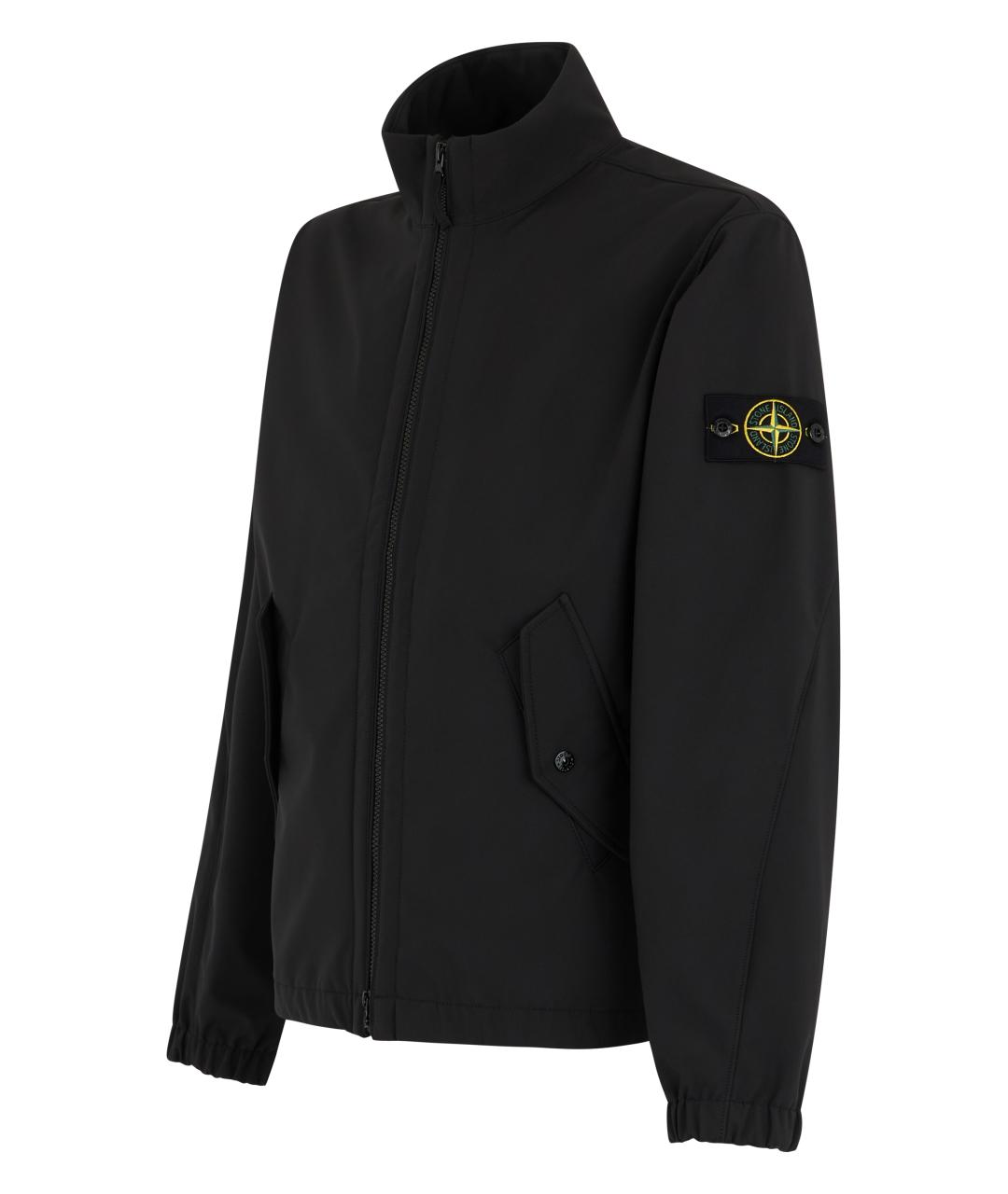 STONE ISLAND Черная полиэстеровая куртка, фото 3