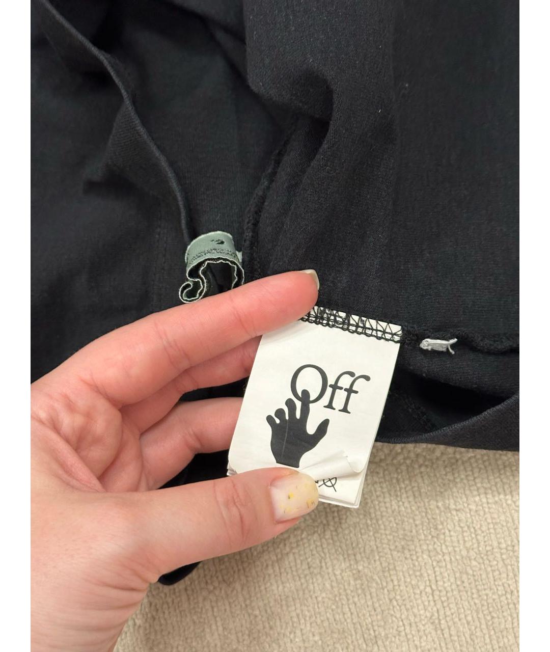 OFF-WHITE Черная футболка, фото 5