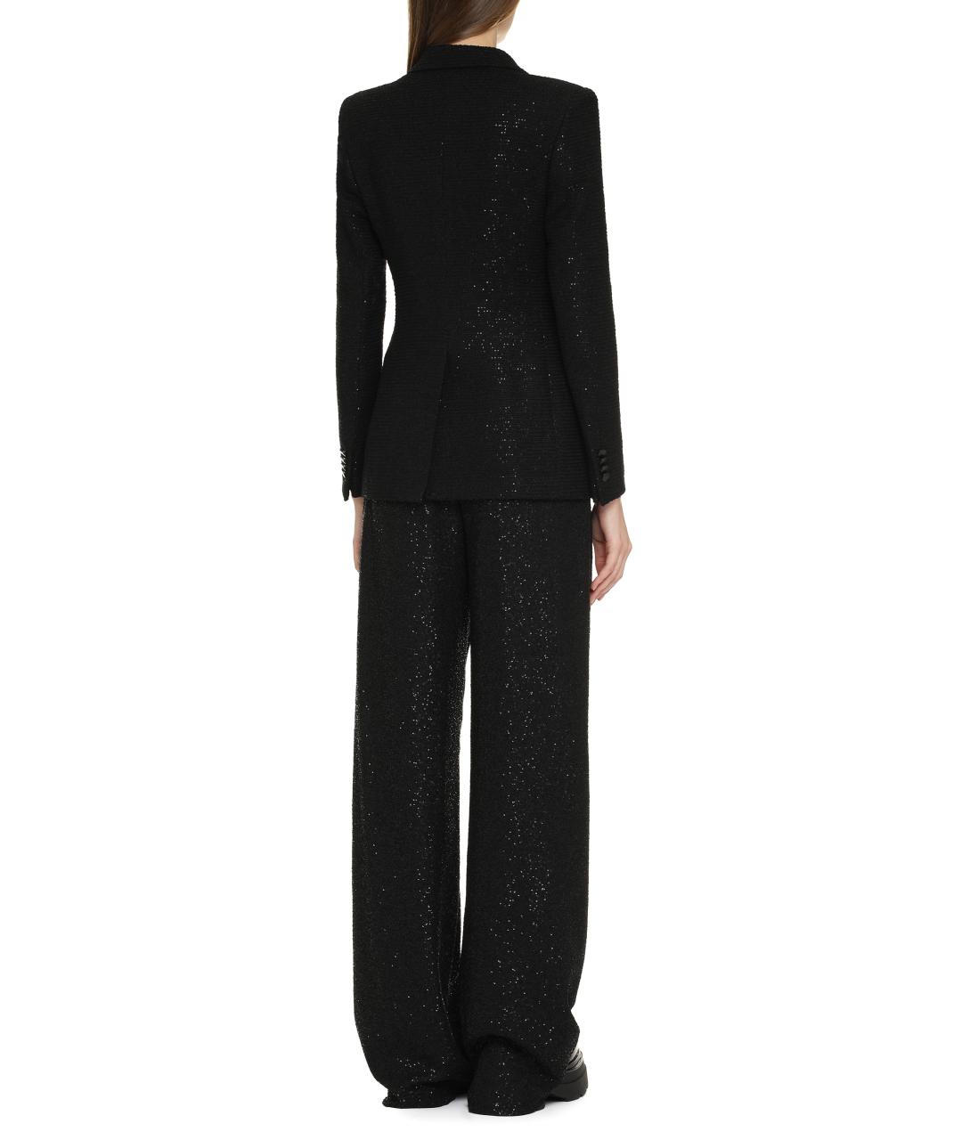 MAX MARA Черные вискозные прямые брюки, фото 4