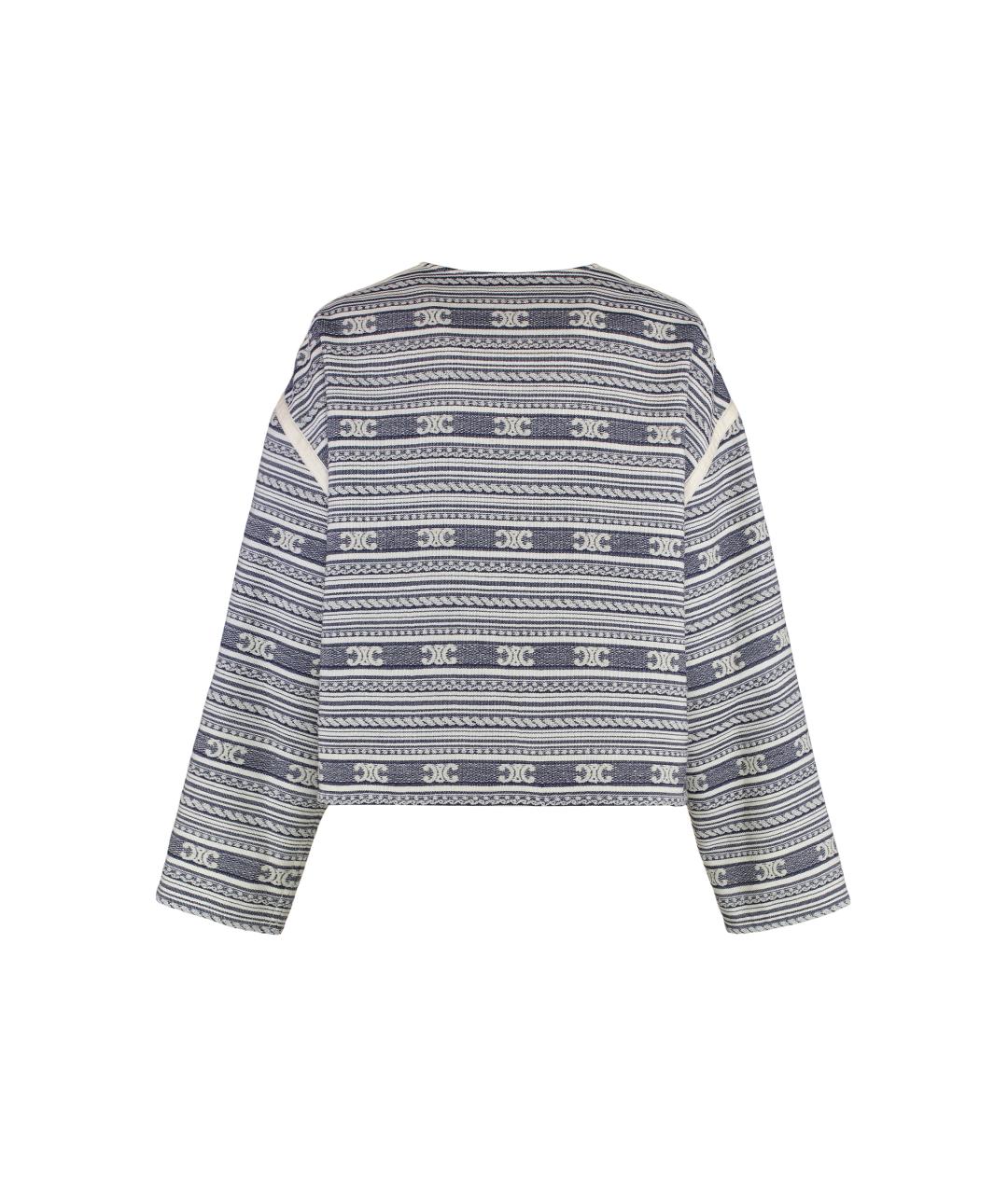 CELINE Синяя шерстяная куртка, фото 2