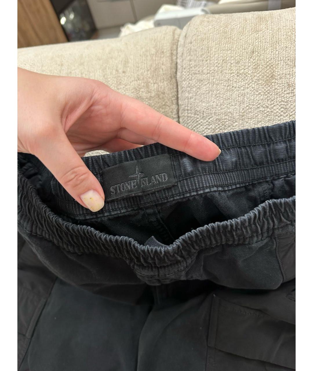 STONE ISLAND SHADOW PROJECT Черные повседневные брюки, фото 4