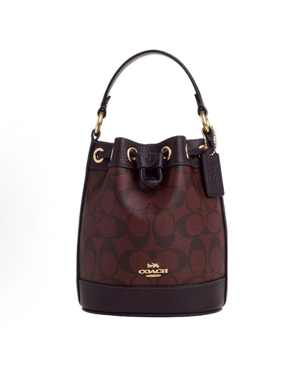 COACH Бордовая сумка через плечо, фото 9