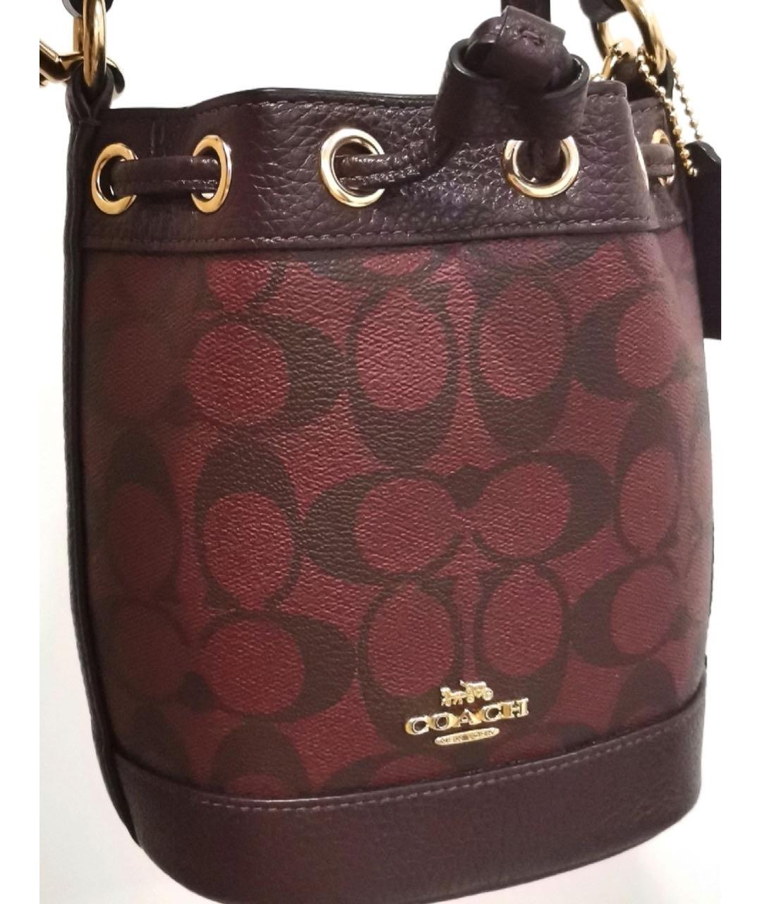 COACH Бордовая сумка через плечо, фото 8