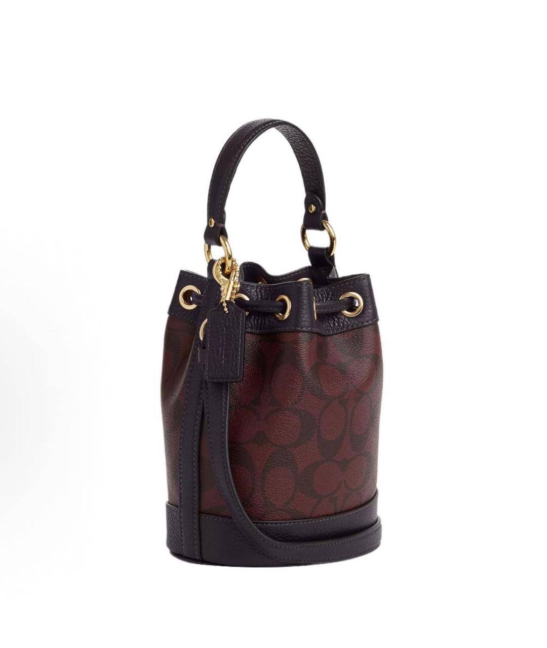 COACH Бордовая сумка через плечо, фото 2