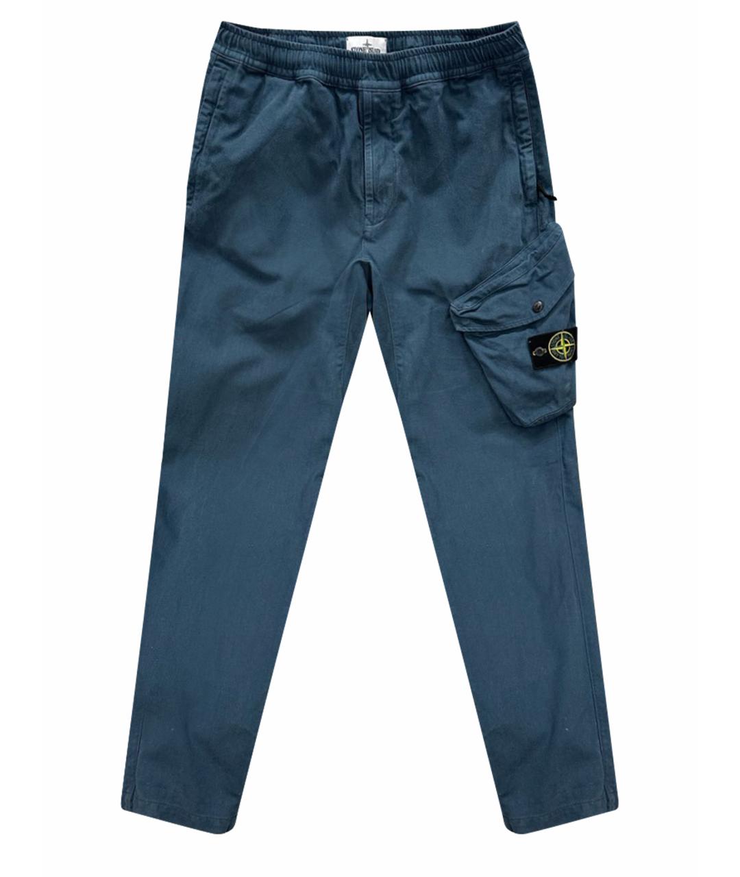 STONE ISLAND Синие повседневные брюки, фото 1