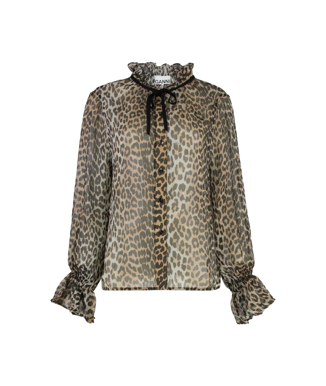 GANNI Мульти вискозная блузы, фото 1