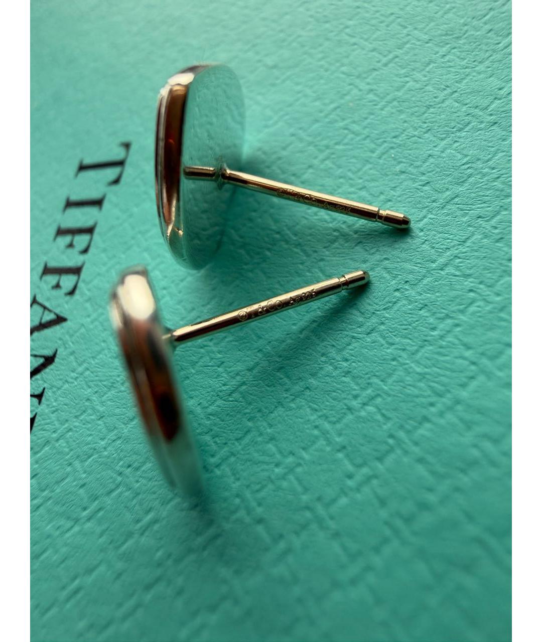 TIFFANY&CO Голубые серебряные серьги, фото 7