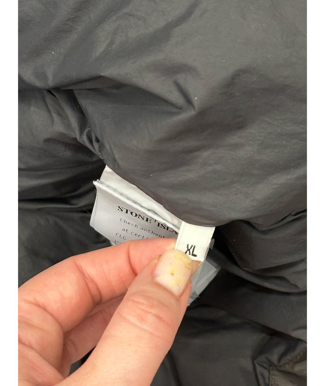 STONE ISLAND Серый пуховик, фото 6