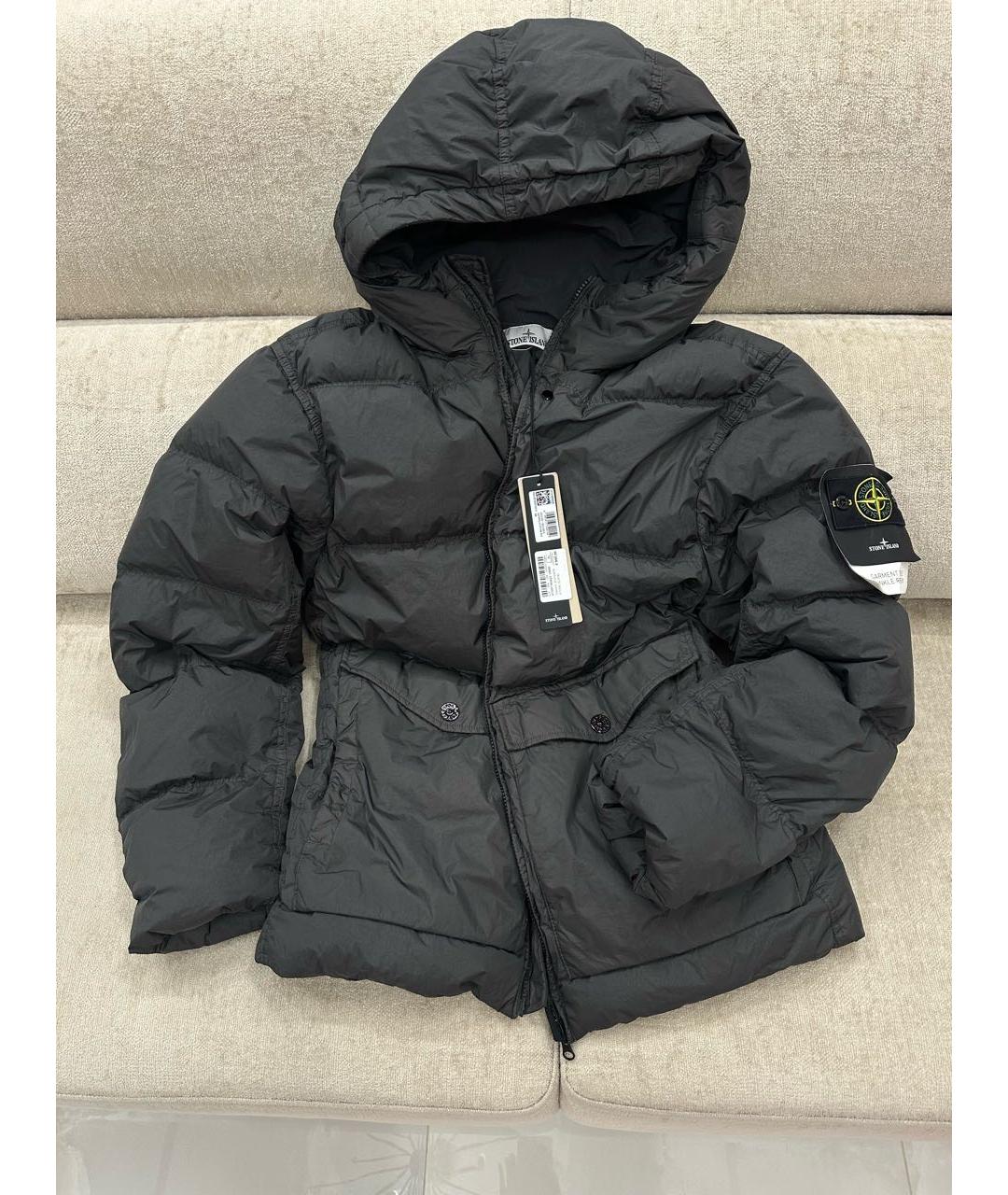 STONE ISLAND Серый пуховик, фото 9