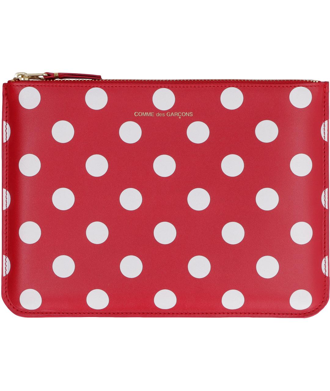 COMME DES GARÇONS WALLET Красная кожаная барсетка, фото 2