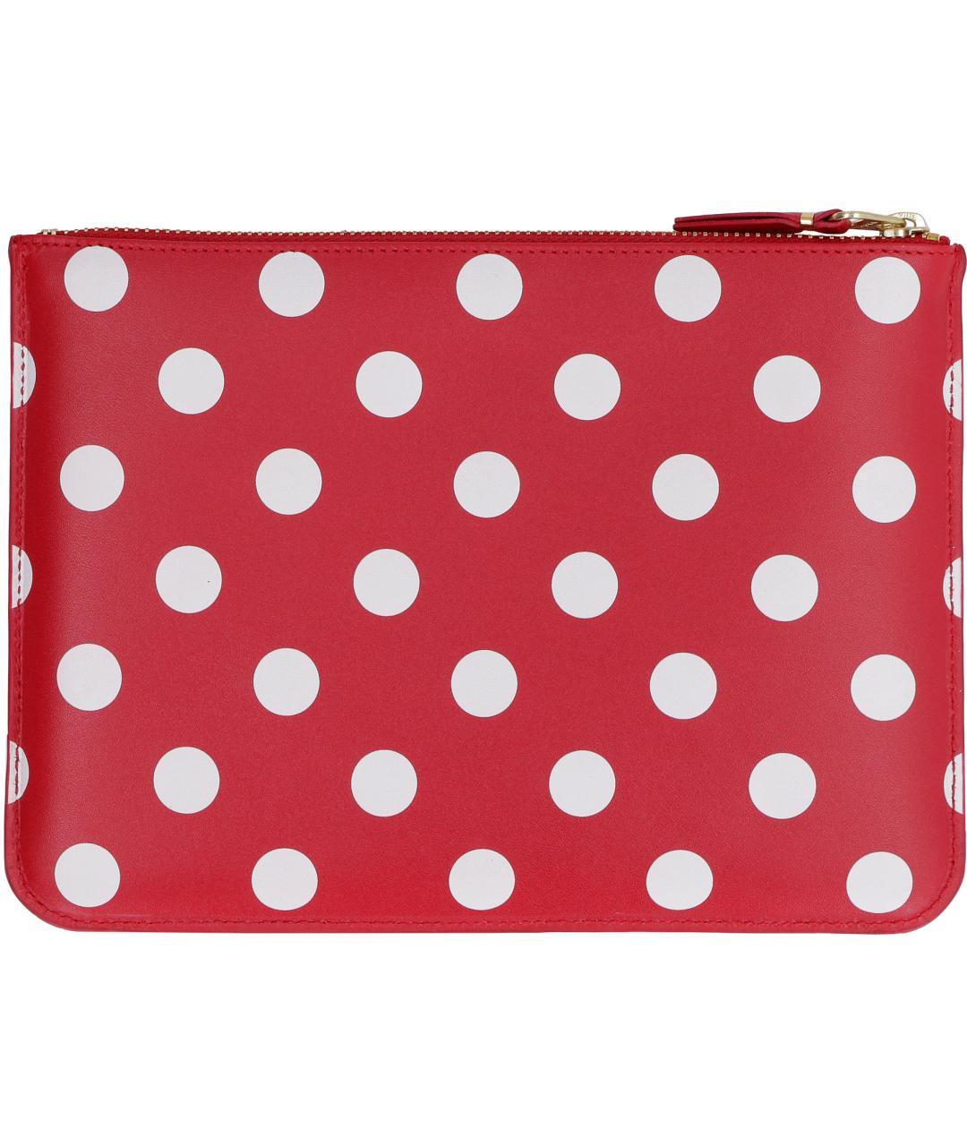 COMME DES GARÇONS WALLET Красная кожаная барсетка, фото 3