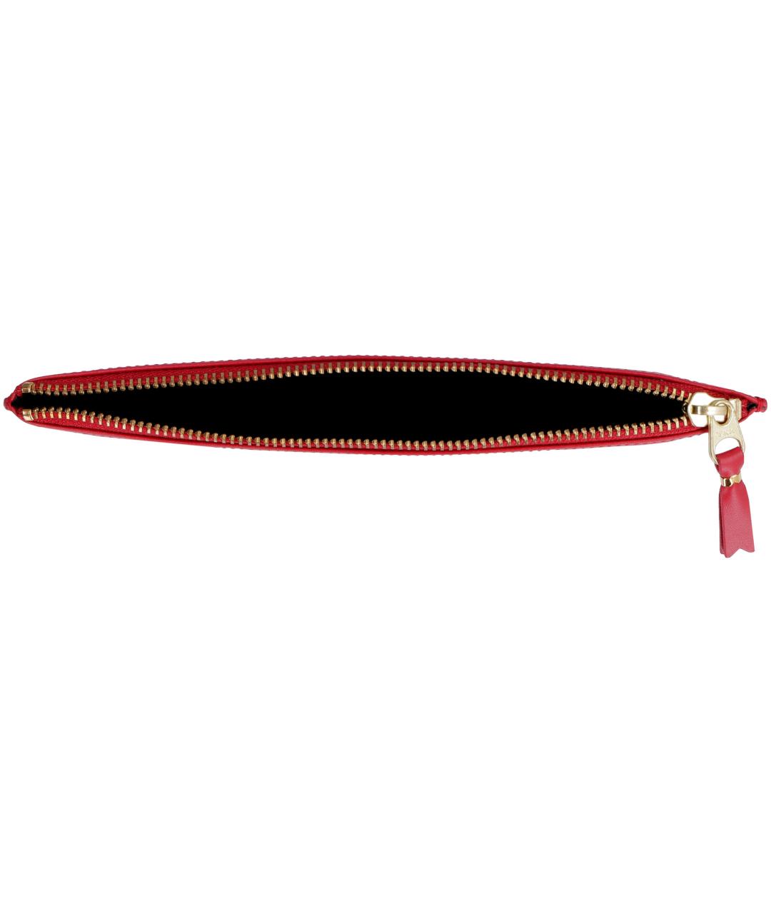 COMME DES GARÇONS WALLET Красная кожаная барсетка, фото 4