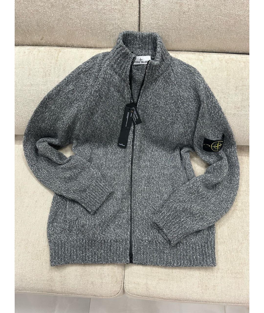 STONE ISLAND Серый кардиган, фото 9