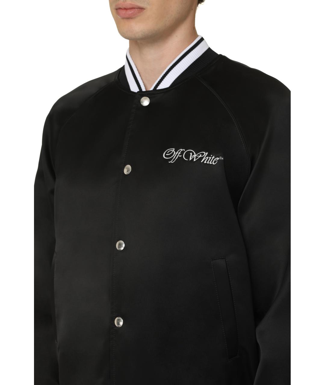 OFF-WHITE Черная вискозная куртка, фото 5