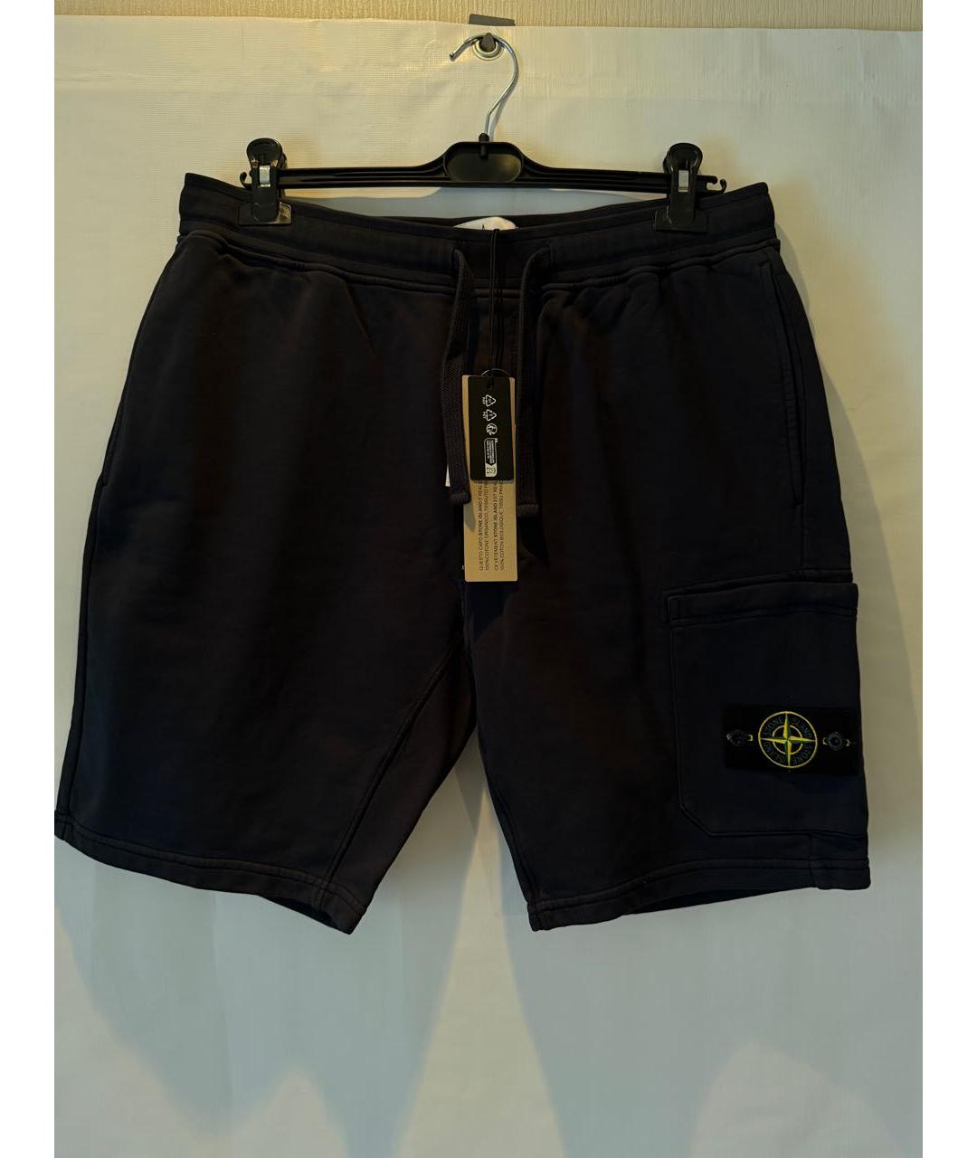 STONE ISLAND Хаки хлопковые шорты, фото 5