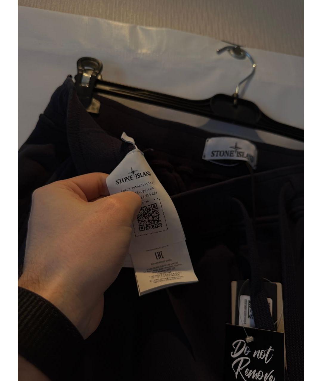 STONE ISLAND Хаки хлопковые шорты, фото 4