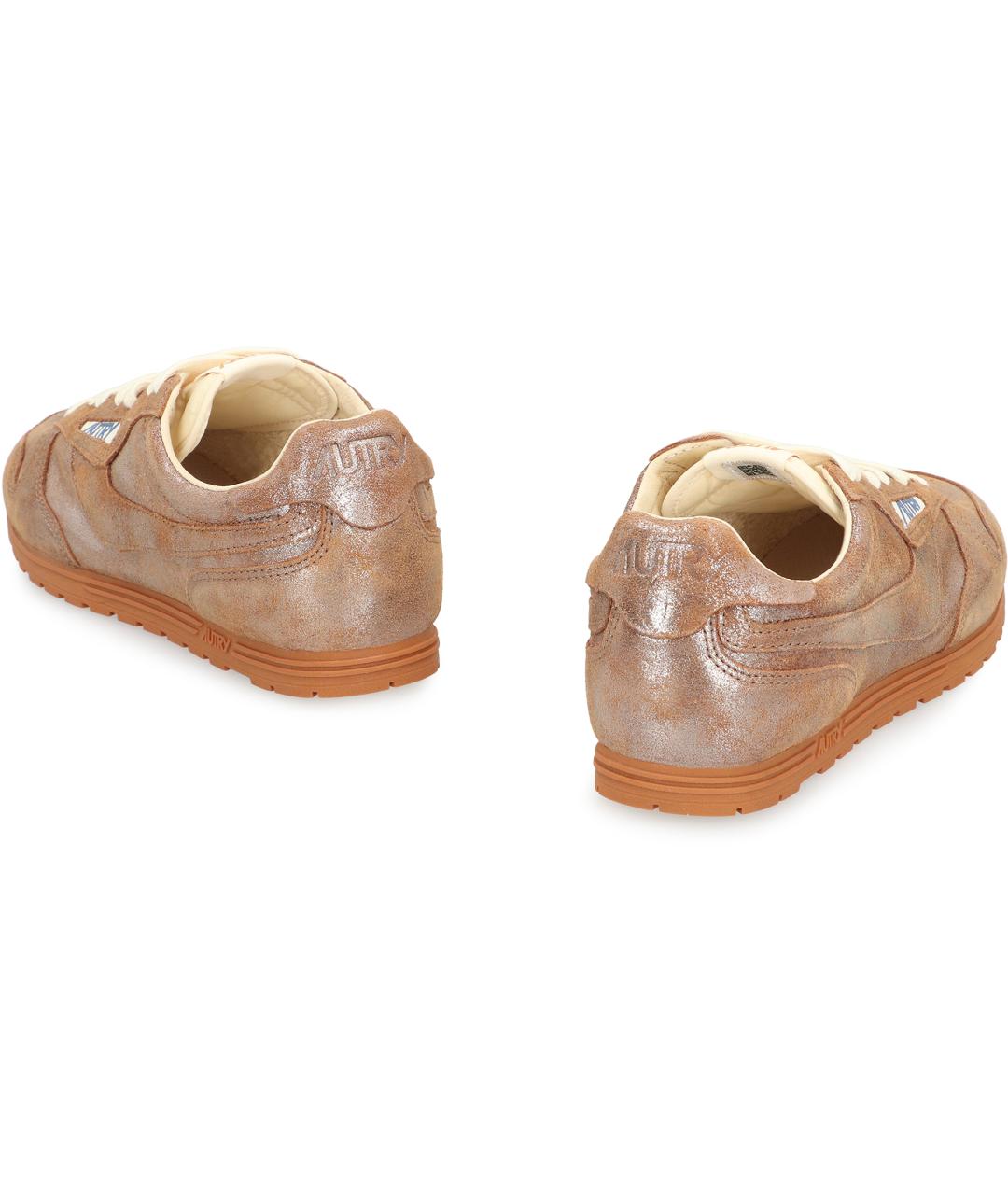 AUTRY Коричневые замшевые кроссовки, фото 4