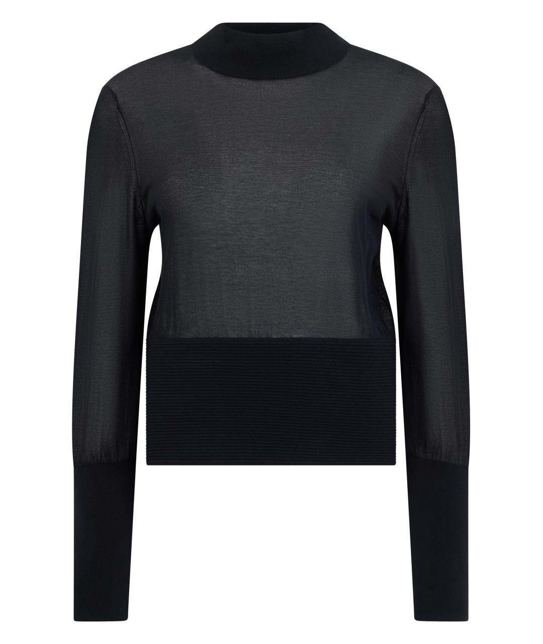 FRAME Черный хлопковый джемпер / свитер, фото 3