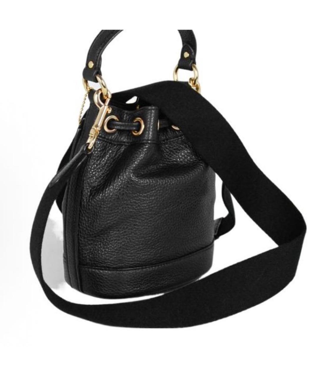 COACH Черная кожаная сумка через плечо, фото 3